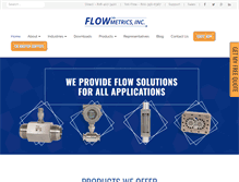 Tablet Screenshot of flowmetrics.com